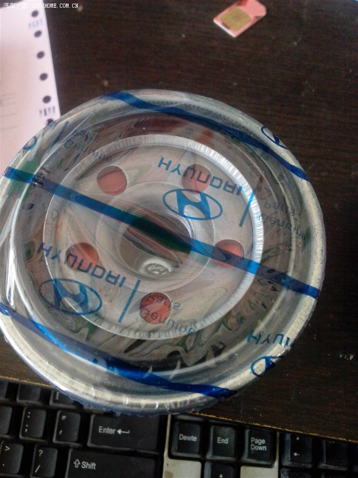 【图】看看是不是原厂机油滤芯_起亚K2论坛