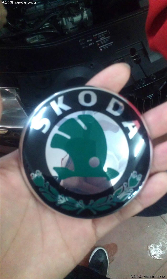 【图】换了新的斯柯达车标,感觉不错,分享分享