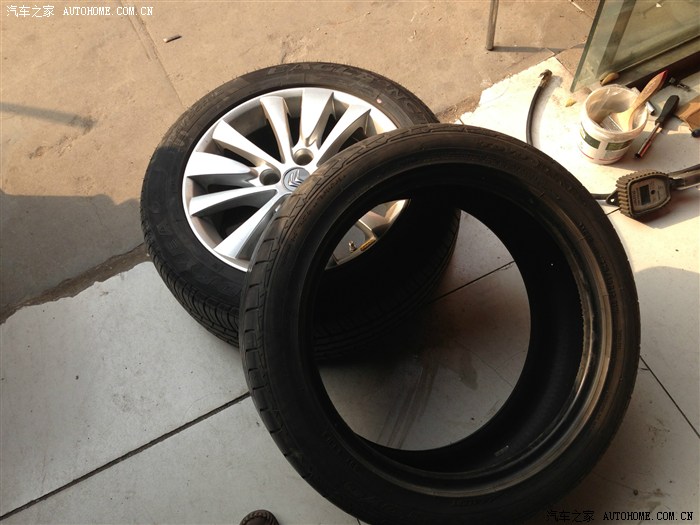 【图】原厂16寸轮毂升级17寸作业