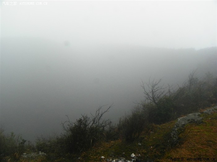 和老婆的朦胧情人节--草原的雾真美