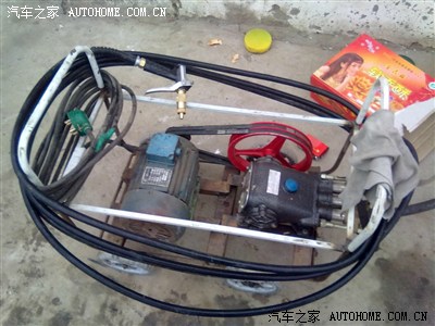 自制高压洗车机 动力强劲