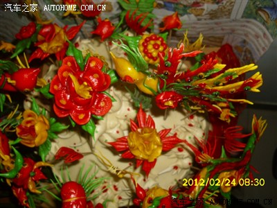 晋南老人去世三周年贡品 传统花 馍 欣赏图片超