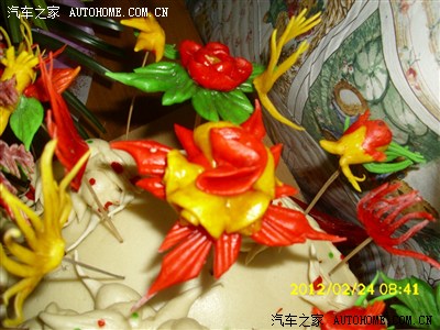 晋南老人去世三周年贡品 传统花 馍 欣赏图片超