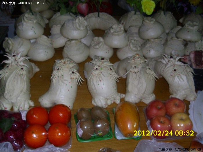 【图】晋南老人去世三周年贡品 传统花 馍 欣赏