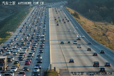 美国、德国、中国堵车情况. .