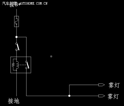 led雾灯接线电路图,各位看下这样靠谱不?