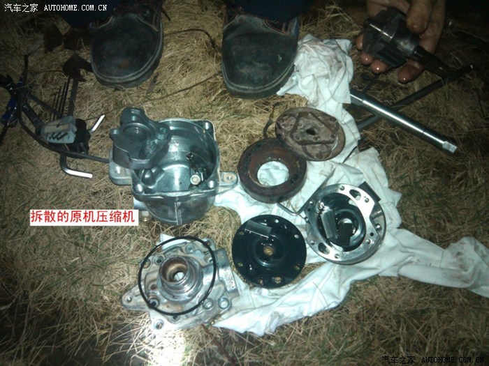 【图】吱吱异响,空调压缩机维修作业