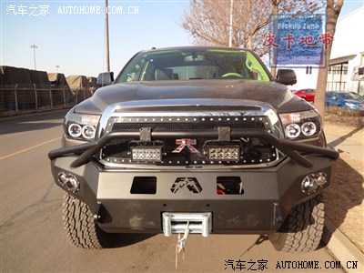 最新到港!卡其色霸气改装丰田坦途!绿色内饰!仅