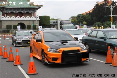 台湾 台北市总统府前 改装车展宣导 汽车 机车