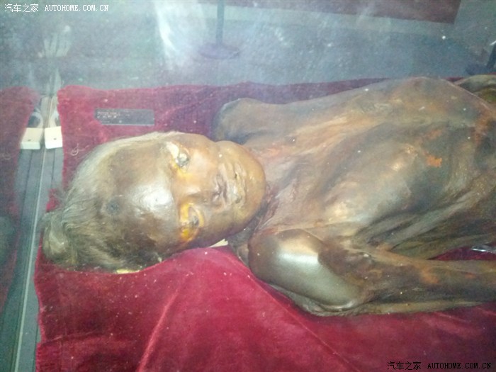 禁止拍照,偷照。吐鲁番楼兰干尸。人的骨头。