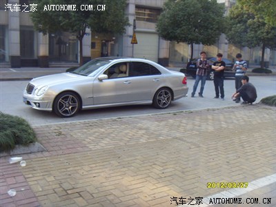 奔驰E280 改装AMG款4出排气。_奔驰E级论坛