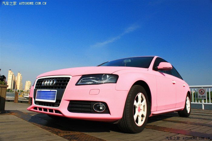 【图】媳妇当车模,粉红女郎的黑丝诱惑!再次更