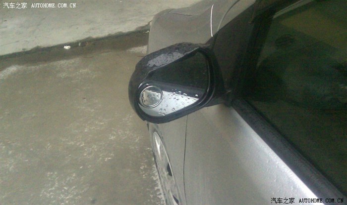 【图】雨档和后视镜雨眉安装效果图及使用心得