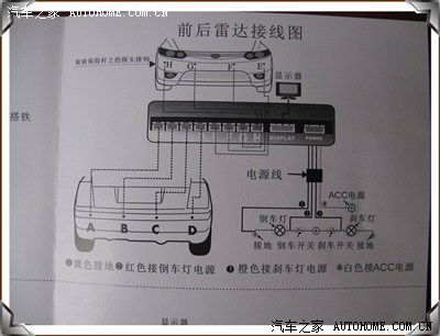 倒车雷达4/6/8探头可夜视语音蜂鸣一体泊车前置雷达