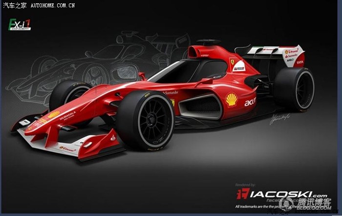 【图】未来的法拉利F1赛车--概念车,极漂亮啊