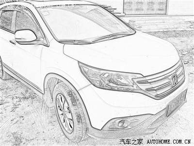 迟到的素描版 crv 2.4 很帅的~~_本田cr-v论坛_手机之