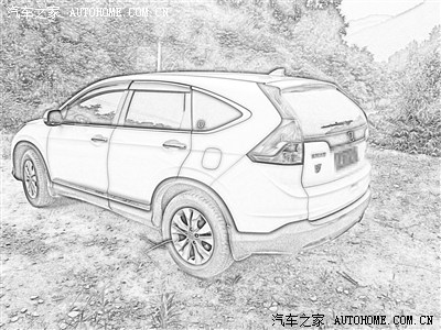 迟到的素描版 crv 2.4 很帅的~~_本田cr-v论坛_手机之
