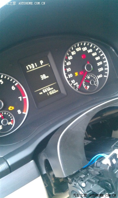 11款速腾1.6成功加装定速巡航显示续航里程、