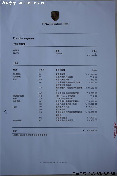         我7月4日在上海浦东保时捷中心下了