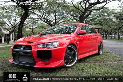 【图】新加坡参加选美比赛的三菱Lancer Evo