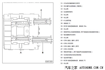 新桑塔纳bcm针脚图,新桑塔纳大灯针脚图 实践给bcm加针脚,实现仪表盘近光显示