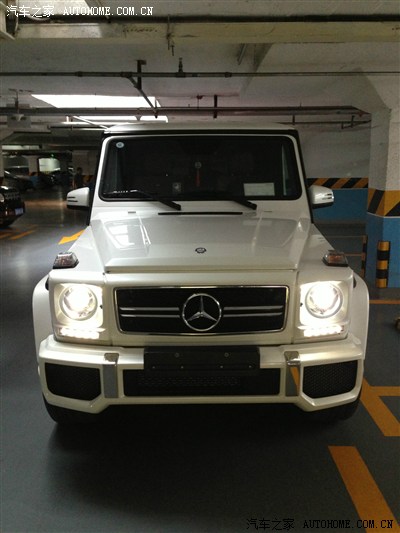 G63白色提车作业---更多精彩敬请期待!_奔驰G