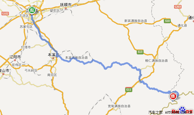从本溪桓仁进入丹东地界