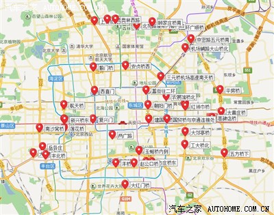 【召集】:北京外地牌照高峰时间监控探头位置