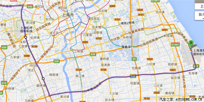 州去浦东机场接人,求路线,听说上海外环S20在