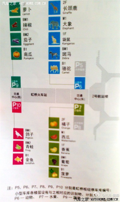 求虹桥火车站到达(北)/p9停车场站内地图一张图片
