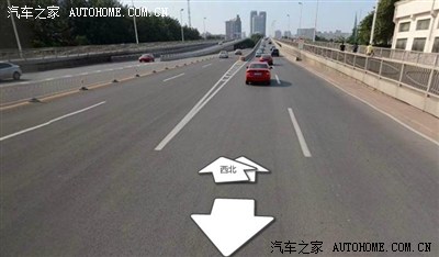 友谊路友谊桥南侧违章了,违反禁止标线指示,郁