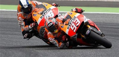 MOTOGP2014第七站,本田93号车手马奎兹又拿