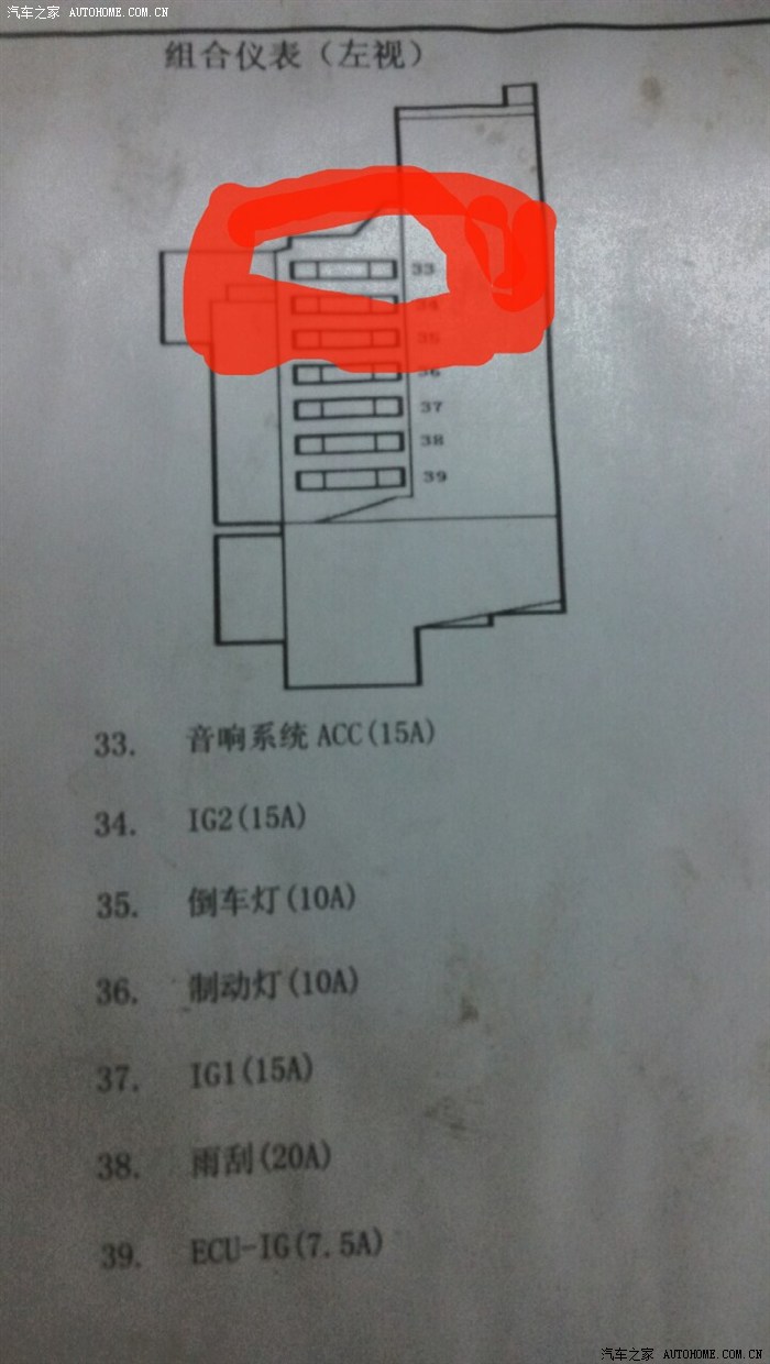 求助音响保险丝在哪个位置