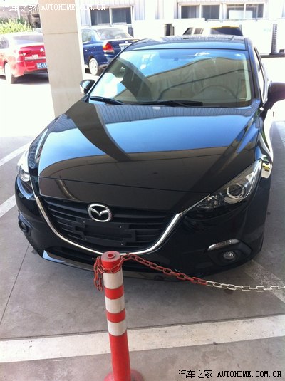 黑色还是很霸气的。哈哈哈_马自达3 Axela昂克