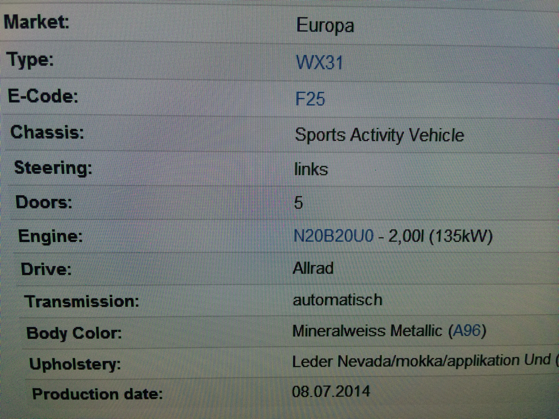 査x3车架识别号,我订的车子是销往欧洲的_宝马