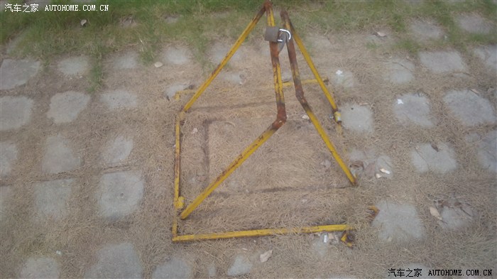 【图】高人自制车位锁!