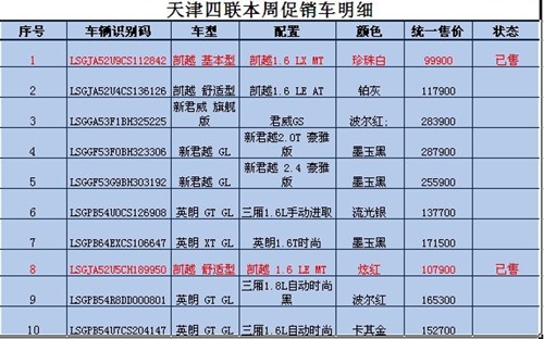 【特价?没错,北辰四联别克促销季来了_四联汽