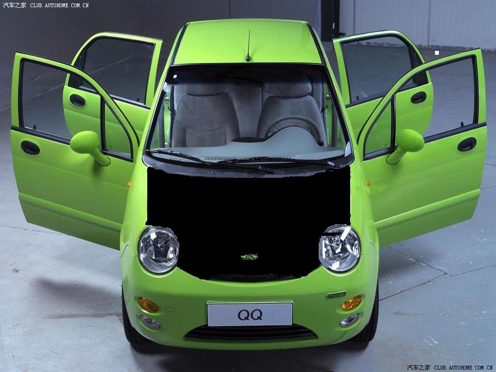 本人有一台绿色qq3,想改引擎盖颜色,不知道绿色车赔什么颜色