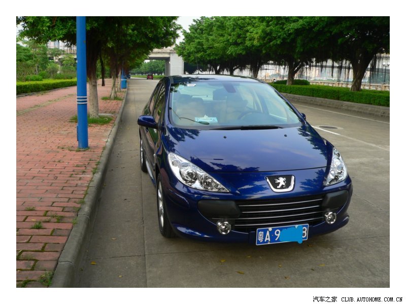 【图】【新车作业】中国蓝三厢尊享版2.0at_标致307论坛_汽车之家论坛
