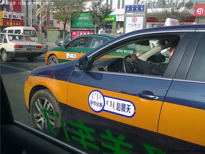出差呼和浩特,发现老多速腾出租车啊,一辆接一辆——多图为证!