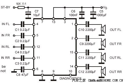 12舒适功放tda7377基本电路