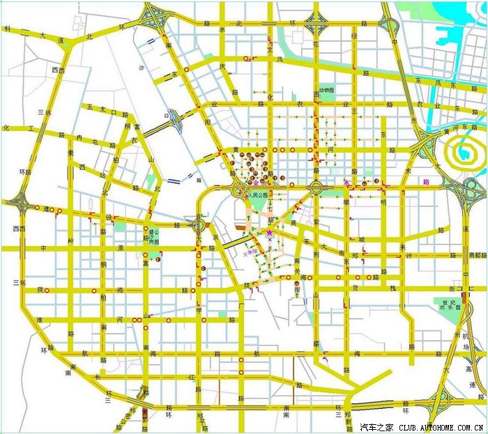 郑州市内电子眼分布图