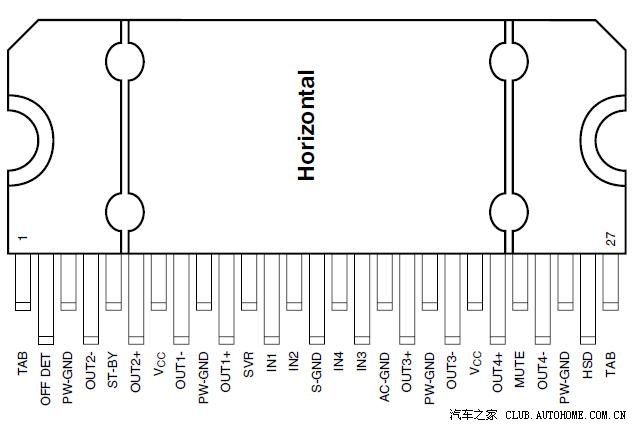 朗逸原装单碟cd音响更换tda7850a功放集成电路
