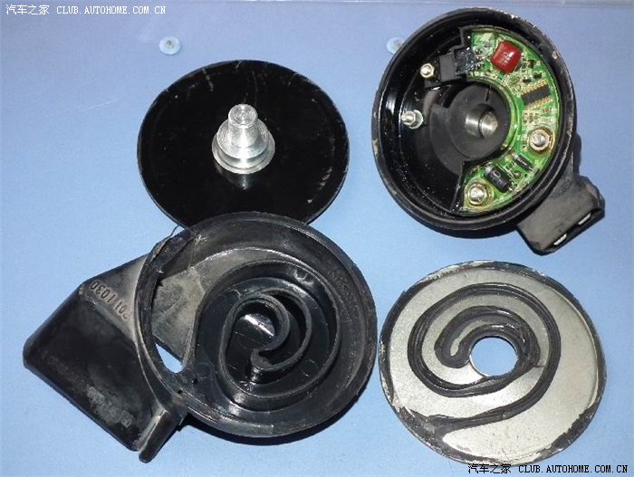 剖开看宝来经典的电子蜗牛喇叭结构