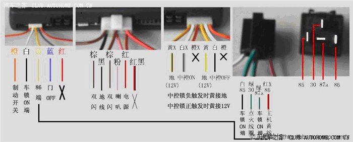 铁将军防盗器安装接线指南     转载