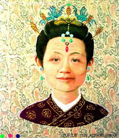 图为复原沙国丞相夫人——辛追50岁(死亡之前)模拟画像