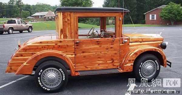 转载精致的木质汽车是真车哦