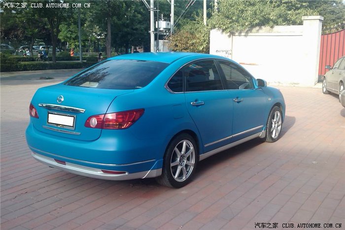 三年轩逸换新装我的磨砂蓝