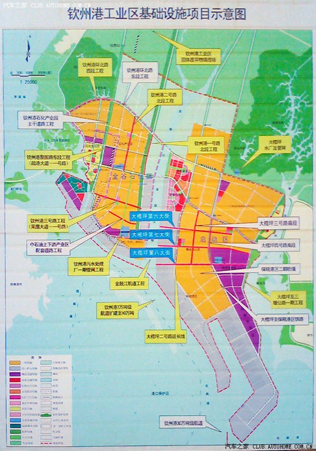 钦州港地理位置图图片