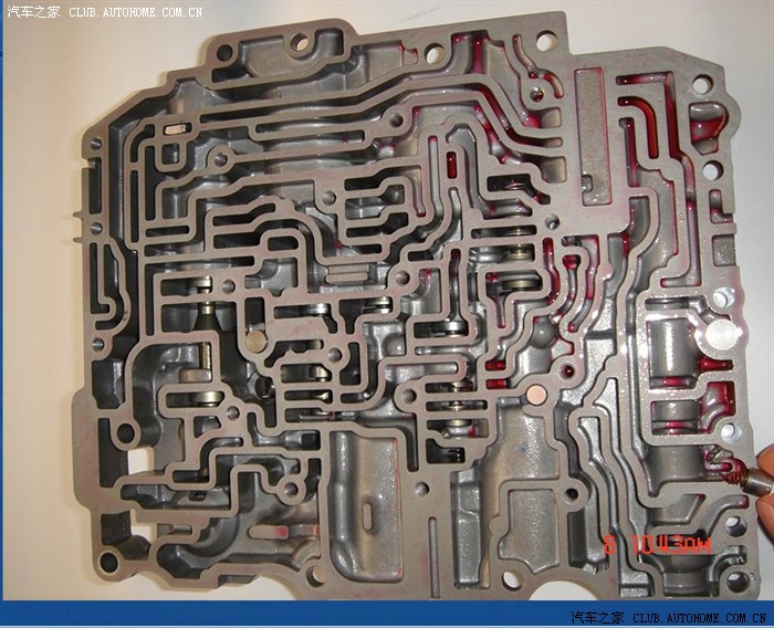 长安福特smax6速自动变速器awf21阀体总成结构图